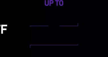 % 04 indirimli,% 04 indirimli animasyon ise siyah arka planda izole edilmiş.