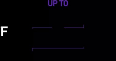 % 24 indirimli,% 24 indirimli animasyon ise siyah arkaplanda izole edilmiş.