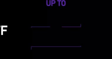 % 35 indirimli,% 35 indirimli animasyon siyah arkaplanda izole edilmiş.