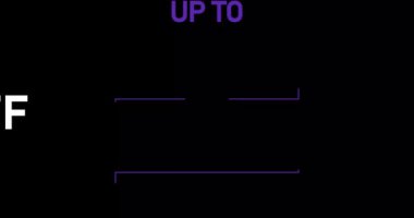 % 51 indirimli,% 51 indirimli animasyon ise siyah arkaplanda izole edilmiş.