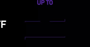 % 54 indirimli,% 54 indirimli animasyon ise siyah arkaplanda izole.