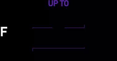 % 89 indirimli,% 89 indirimli animasyon ise siyah arka planda izole edilmiş.