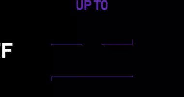 % 99 indirimli,% 99 indirimli animasyon siyah arkaplanda izole edilmiş.