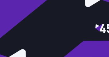 45 'inci yıl dönümü kutlamaları modern animasyon tasarımı