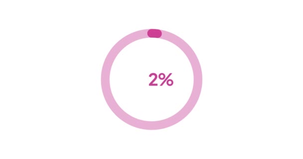 Circle Percentage Diagram Modern Animation Design — Vídeo de Stock