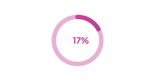 Circle Percentage Diagram Modern Animation Design — Vídeos de Stock