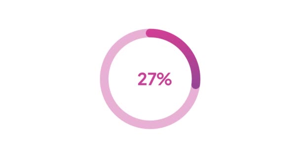 Circle Percentage Diagram Modern Animation Design — Vídeos de Stock