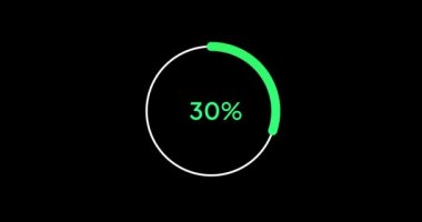 43% circle percentage diagram modern animation design