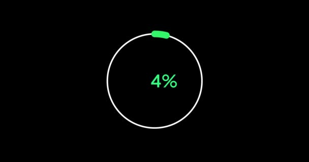 Диаграмма Процента Круга Современный Дизайн Анимации — стоковое видео