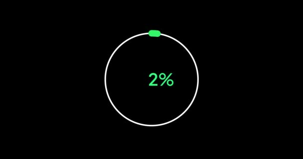 Circle Percentage Diagram Modern Animation Design — 图库视频影像