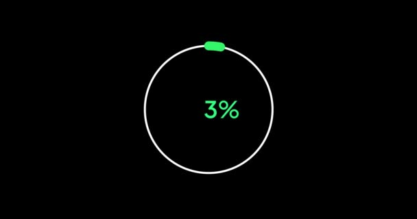 Circle Percentage Diagram Modern Animation Design — Vídeo de Stock