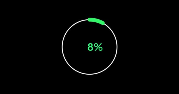Circle Percentage Diagram Modern Animation Design — Vídeo de Stock