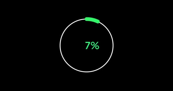 Circle Percentage Diagram Modern Animation Design — Vídeos de Stock