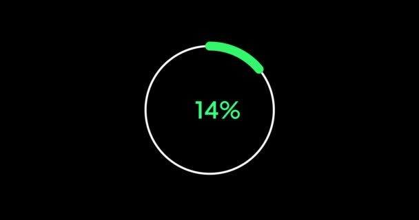 Circle Percentage Diagram Modern Animation Design — Vídeo de Stock