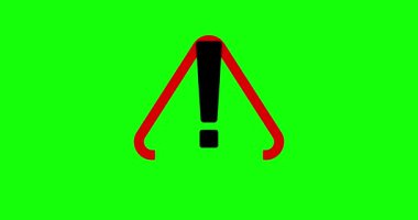 ünlem işareti, uyarı simgesi modern animasyon tasarımı 