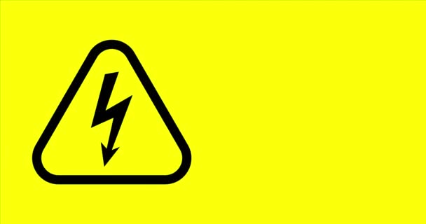 危险30伏特危险警告标志 — 图库视频影像