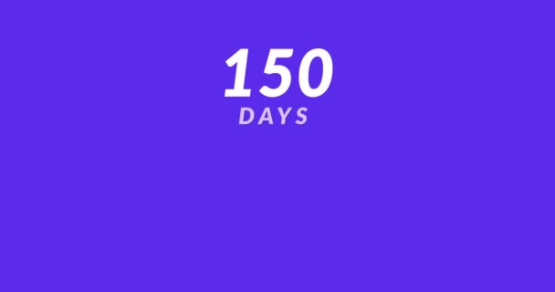 150 Дневная Гарантия Возврата Денег Гарантия Возврата Денег Современная Анимация — стоковое видео
