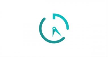 15 dakikalık zamanlayıcı modern animasyon tasarımı