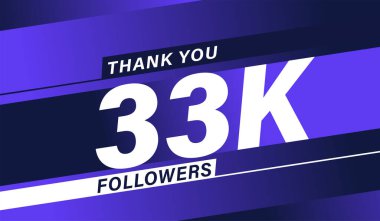 Teşekkür ederim 33k takipçi modern afiş tasarımı