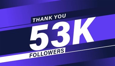 Teşekkürler 53 bin takipçi modern afiş tasarımı