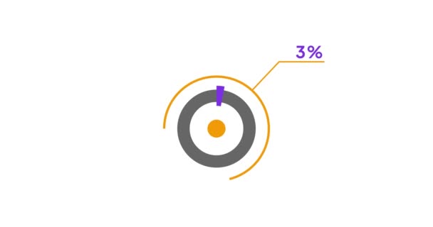 Кругової Діаграми Дизайн Інфографічної Анімації Відсоткова Діаграма Пирога — стокове відео