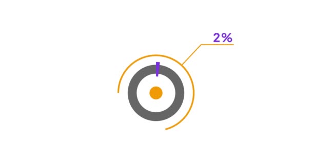 Cirkel Diagram Infographic Animation Design Procentuell Cirkel Diagram — Stockvideo