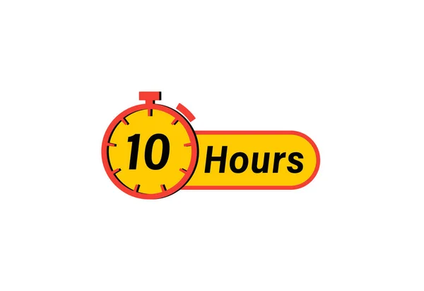 Uur Timer Klok Timer Pictogram Countdown Pictogram Tijdmaat Chronometer Pictogram — Stockvector