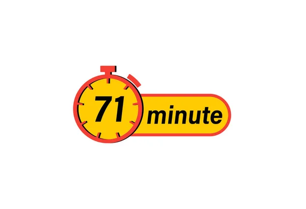 Minuten Timer Timer Symbol Countdown Symbol Zeitmessung Chronometer Symbol Isoliert — Stockvektor