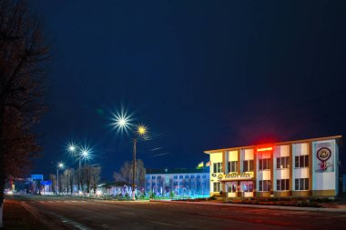 New York şehrinin gece manzarası