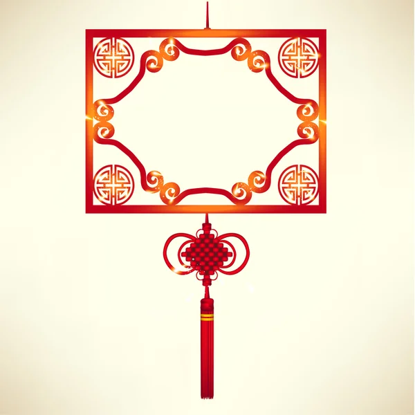 Ano Novo Chinês Oriental Vector Design — Vetor de Stock