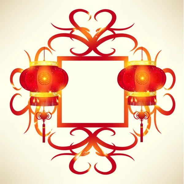 Ανατολίτικο Κινέζικη Πρωτοχρονιά φορέα σχεδιασμού — Διανυσματικό Αρχείο