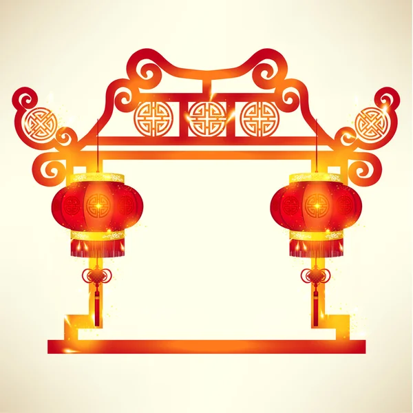 Orientalne Chiński Nowy rok wektor wzór — Wektor stockowy