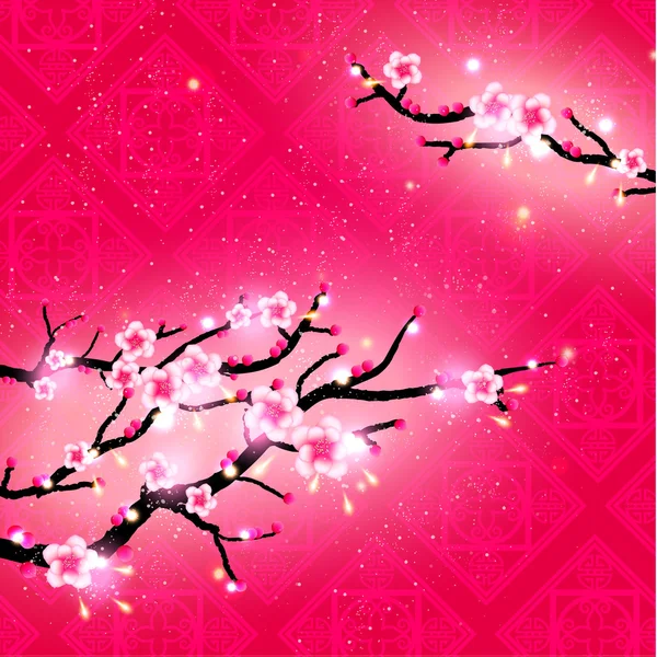 Oriental chinois Nouvel An Design vectoriel — Image vectorielle