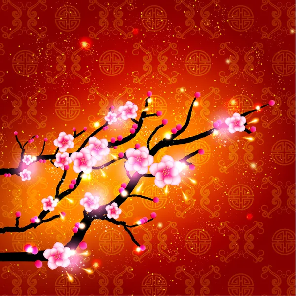 oryantal Çince yeni yıl vektör tasarımı