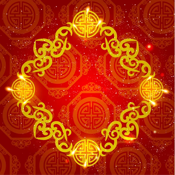 Oriental Chinese New Year Vector Design — Stock Vector