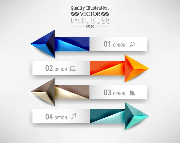 Modern Arrow Infographics Design — Stock Vector