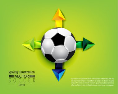 yaratıcı futbol Futbol Spor vektör çizim