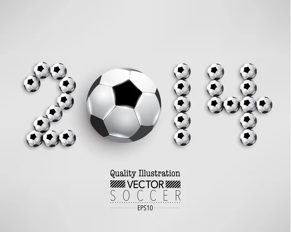 Fútbol creativo Fútbol Deporte Vector Ilustración — Vector de stock