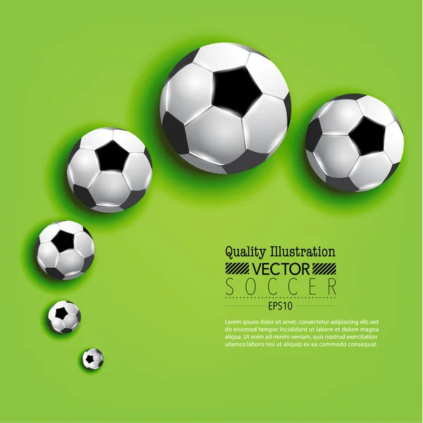 Kreativa fotboll fotboll sport vektor illustration — Stock vektor