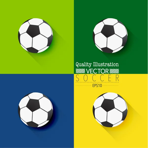 Fútbol creativo Fútbol Deporte Vector Ilustración — Vector de stock