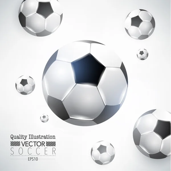 Fútbol creativo Fútbol Deporte Vector Ilustración — Vector de stock