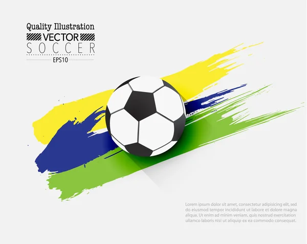 Kreativa fotboll fotboll sport vektor illustration — Stock vektor