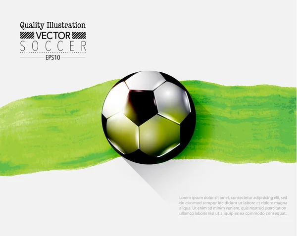 Kreativer Fußball Sport Vektor Illustration — Stockvektor