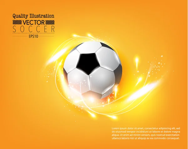 Creatief voetbal sport vector illustratie — Stockvector