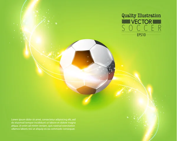 Creatief voetbal sport vector illustratie — Stockvector