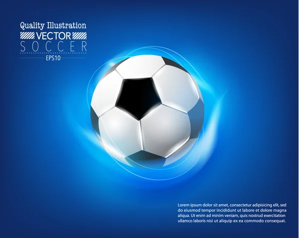 Creative Soccer Football Sport Vector Illustration — Stock Vector