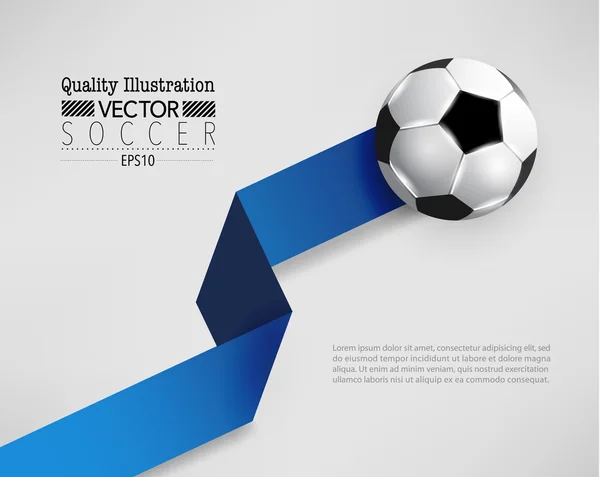 Creatief voetbal sport vector illustratie — Stockvector