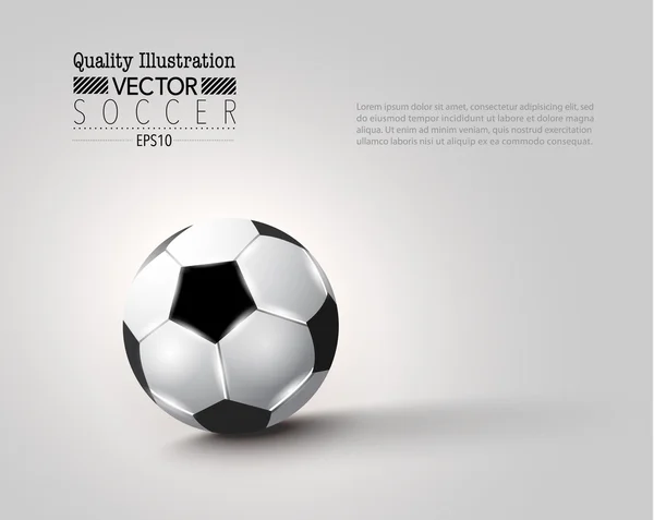 Creative Soccer Football Sport Vector Illustration — Stock Vector