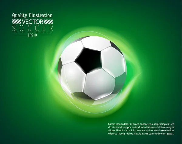 Creative Soccer Football Sport Vector Illustration — Stock Vector