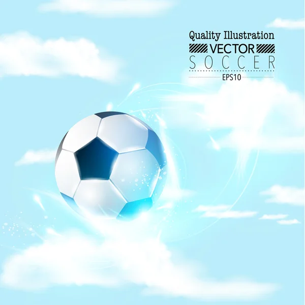 Kreativa fotboll fotboll sport vektor illustration — Stock vektor